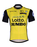 Tricou de ciclism cu mânecă scurtă - LOTTO 2018 - galben/negru