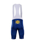 BONAVELO Pantaloni scurți de ciclism cu bretele - QUICKSTEP 2018 - albastru