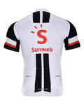 BONAVELO Tricou de ciclism cu mânecă scurtă - SUNWEB 2018 - negru/alb