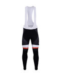 Pantaloni de ciclism lungi cu bretele - SUNWEB 2018 WINTER - alb/negru