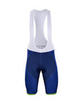 BONAVELO Pantaloni scurți de ciclism cu bretele - BAHRAIN MERIDA 2018 - albastru