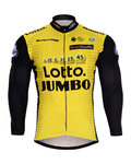 Tricou de ciclism cu mânecă lungă de vară - LOTTO 2018 SUMMER - galben/negru
