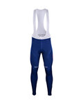 Pantaloni de ciclism lungi cu bretele - QUICKSTEP 2018 SMR - albastru