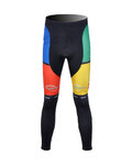 Pantaloni de ciclism lungi fără bretele - EDDY MERCKX 2012 WNT - multicolor/negru
