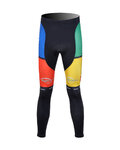 Pantaloni de ciclism lungi fără bretele - EDDY MERCKX 2012 SMR - multicolor/negru