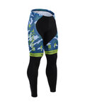 Pantaloni de ciclism lungi fără bretele - TINKOFF SAXO 15 SMR - albastru/negru