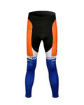 Pantaloni de ciclism lungi fără bretele - RABOBANK 2012 SUMMER - negru/albastru/portocaliu