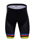 Pantaloni scurți de ciclism fără bretele - BORA UCI 2018 KIDS - multicolor/negru
