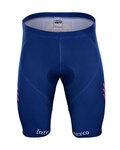 Pantaloni scurți de ciclism fără bretele - QUICKSTEP 2018 - albastru