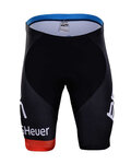 Pantaloni scurți de ciclism fără bretele - BMC 2018 - roșu/negru/albastru