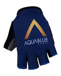 Mănuși de ciclism fără degete - AQUA BLUE 2018 - auriu/albastru