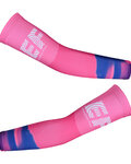BONAVELO Încălzitoare de braț pentru ciclism - EDUCATION FIRST 2019 - roz/albastru