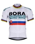 BONAVELO Tricou de ciclism cu mânecă scurtă - BORA UCI 2019 - alb