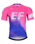 BONAVELO Tricou de ciclism cu mânecă scurtă - EDUCATION FIRST 2019 - albastru/roz