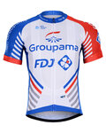 BONAVELO Tricou de ciclism cu mânecă scurtă - GROUPAMA FDJ 2019 - alb