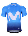 BONAVELO Tricou de ciclism cu mânecă scurtă - MOVISTAR 2019 - albastru
