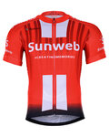 BONAVELO Tricou de ciclism cu mânecă scurtă - SUNWEB 2019 - roșu