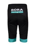 BONAVELO Pantaloni scurți de ciclism fără bretele - BORA 2020 KIDS - verde/negru
