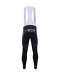 BONAVELO Pantaloni de ciclism lungi cu bretele - INEOS 2020 WINTER - negru