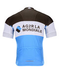 BONAVELO Tricou de ciclism cu mânecă scurtă - AG2R 2020 - alb/albastru/maro