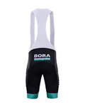 BONAVELO Pantaloni scurți de ciclism cu bretele - BORA 2020 - negru/verde