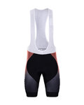 BONAVELO Pantaloni scurți de ciclism cu bretele - COFIDIS 2020 - roșu/negru