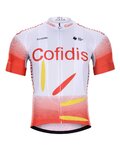 BONAVELO Tricou de ciclism cu mânecă scurtă - COFIDIS 2020 - alb/roșu