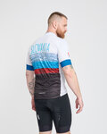 BONAVELO Tricou de ciclism cu mânecă scurtă - SLOVAKIA - alb/roșu/albastru/negru