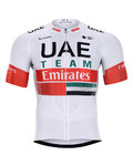 BONAVELO Tricou de ciclism cu mânecă scurtă - UAE 2020 - alb