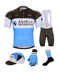 BONAVELO Mega set de ciclism - AG2R 2020 - albastru/alb/maro