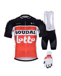 BONAVELO Mega set de ciclism - LOTTO SOUDAL 2020 - negru/alb/roșu