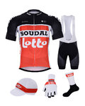 BONAVELO Mega set de ciclism - LOTTO SOUDAL 2020 - roșu/negru/alb
