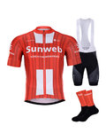BONAVELO Mega set de ciclism - SUNWEB  2020 - negru/roșu