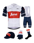 BONAVELO Mega set de ciclism - TREK 2020 - albastru/alb/roșu