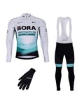BONAVELO Mega set de ciclism - BORA 2021 WNT - negru/verde/alb