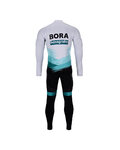 BONAVELO Tricou și pantaloni de iarnă de ciclism - BORA 2021 WINTER - verde/negru/alb