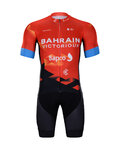 BONAVELO Tricoul și pantaloni scurți de ciclism - B. VICTORIOUS 2022 - negru/roșu/galben