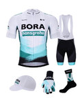 BONAVELO Mega set de ciclism - BORA 2021 - alb/verde/negru