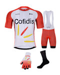 BONAVELO Mega set de ciclism - COFIDIS 2021 - roșu/alb