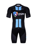 BONAVELO Tricoul și pantaloni scurți de ciclism - DSM 2022 - negru/albastru