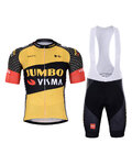 BONAVELO Tricoul și pantaloni scurți de ciclism - JUMBO-VISMA 2022 - galben/negru