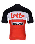 BONAVELO Tricoul și pantaloni scurți de ciclism - LOTTO SOUDAL 2022 - roșu/alb/negru