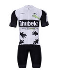BONAVELO Tricoul și pantaloni scurți de ciclism - QHUBEKA ASSOS 2021 - verde deschis/alb