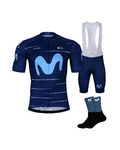 BONAVELO Mega set de ciclism - MOVISTAR 2022 - negru/albastru