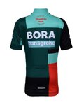 BONAVELO Tricou de ciclism cu mânecă scurtă - BORA 2022 KIDS - verde/negru/roșu