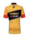 BONAVELO Tricou de ciclism cu mânecă scurtă - JUMBO-VISMA '22 KIDS - negru/galben