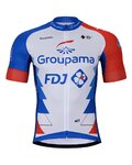 BONAVELO Tricoul și pantaloni scurți de ciclism - GROUPAMA FDJ 2022 - albastru/alb/roșu