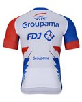 BONAVELO Tricoul și pantaloni scurți de ciclism - GROUPAMA FDJ 2022 - albastru/alb/roșu