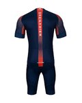 BONAVELO Tricoul și pantaloni scurți de ciclism - INEOS GRENADIERS '22 - albastru/roșu