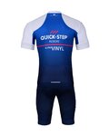 BONAVELO Tricoul și pantaloni scurți de ciclism - QUICKSTEP 2022 - albastru/alb